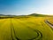 Tuscany countryside hills, stunning aerial view in spring