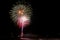 Tuscany, Marina di Grosseto fireworks on the pier for the celebration of San Rocco,