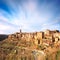 Tuscany, Pitigliano medieval village panorama landscape. Italy