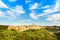 Tuscany, Pitigliano medieval village panorama landscape. Italy