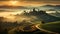 Tuscany Sunrise: A Captivating Long Exposure Of Italy\\\'s Hilltop Farm