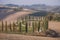 Tuscany valley at early morning