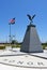 TUSTIN, CALIFORNIA - 9 June 2022: Memorial at Veterans Sports Park at Tustin Legacy, with the word Honor