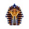 Tutankhamuns mask on white vector