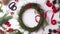 Tutorial Christmas wreath of blueberry branches. Step by step video instruction.