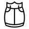 Tutu skirt icon outline vector. Fabric wear