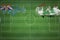 Tuvalu vs Iraq Soccer Match, national colors, national flags, soccer field, football game, Copy space