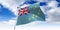 Tuvalu - waving flag - 3D illustration