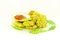 Tuvar bean or pigeon pea pakoda thepla vada fritter indian gujrati food snack