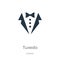 Tuxedo icon vector. Trendy flat tuxedo icon from luxury collection isolated on white background. Vector illustration can be used