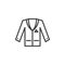Tuxedo jacket line icon