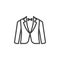 Tuxedo jacket line icon