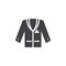 Tuxedo jacket vector icon