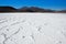 Tuyajto Lagoon and salt flat in Atacama Desert, Chile