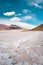 Tuyajto lagoon and salt lake in the Altiplano, Atacama Desert, Chile