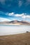 Tuyajto Lagoon and salt lake in the Atacama Desert, Chile