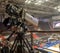 TV at the basketball. Professional digital video camera