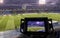 Tv camera in the football