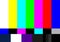 TV colour bars test card screen. SMPTE Television Color Test Calibration Bars. Test card. SMPTE color bars. Graphic for footage vi