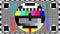 TV colour bars test card screen. SMPTE Television Color Test Calibration Bars. Test card. SMPTE color bars. Graphic for footage vi