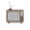 TV icon with kinescope. Simple design