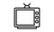 Tv icon - television screen - entertainments vector image