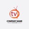 Tv Logo Design Media Technology Symbol Television,television media play logo design template vector,Emblem, Design Concept,