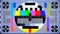 TV multi colored test pattern for digital television