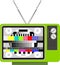 TV multicolor signal test pattern