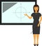 TV presenter, reporter, teacher at interactive blackboard