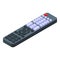 Tv remote control icon, isometric style