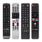 TV remotes on white background