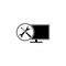 TV repair, hammer, screwdriver icon. Element of repair icon for mobile concept and web apps. Detailed TV repair, hammer,