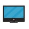 TV screen vector display electronic. Television video equipment icon. Flat monitor home LCD wide. LED plasma black panel