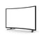 Tv Set with Blank Curved Screen