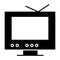 TV solid icon. Monitor vector illustration isolated on white. Television glyph style design, designed for web and app