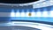 TV studio. Argentina. Argentine flag. Loop animation. News studio.