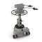 TV Studio Camera Pedestal on white. 3D illustration