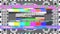 TV test pattern glitch bad