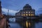 TV Tower, Bode Museum and Spree River in Berlin at dusk