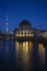 TV Tower, Bode Museum and Spree River in Berlin at dusk