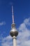 The TV Tower located on the Alexanderplatz in Berlin, Germany