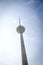 TV Tower over blue sky.