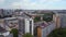 tv tower Prefabricated building city Berlin Amazing aerial top view flight drone