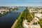 Tver with Assumption Cathedral, Russia, aerial view