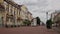 TVER, RUSSIA - AUGUST 19, 2021: Urbanscape of Tver, Russia. View of pedestrian zone - Tryokhsvyatskaya Street.