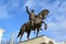 Tver, Russia - February 27. 2016. monument to founder of city of Prince Mikhail Yaroslavich Tverskoy