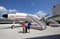 TWA Hotel employees wear vintage uniform at newly opened hotel at the landmark TWA Flight Center building designed by Eero Saarine