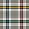 Tweed check pattern for spring autumn winter. Seamless trendy asymmetric multicolored tartan houndstooth vector background.