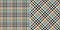 Tweed check plaid pattern for dress, jacket, coat, skirt, scarf. Seamless small pixel textured multicolored houndstooth tartan.